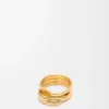 Anillo apilado de plata esterlina Anillo apilado de plata esterlina
