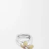 Anillo «Flor» en plata esterlina y cristales Anillo «Flor» en plata esterlina y cristales