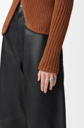 Anillo gráfico de loewe en plata esterlina