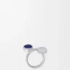 Anillo «Pebble» de Anagram en plata de ley y lapislázuli Anillo «Pebble» de Anagram en plata de ley y lapislázuli