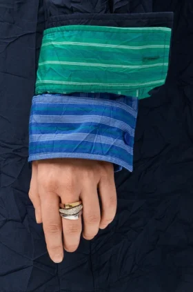 Anillo «Stirrup» en plata de ley