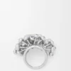 Anillo tipo alfiler de plata esterlina y cristales Anillo tipo alfiler de plata esterlina y cristales