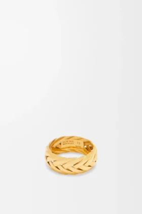 Anillo trenzado en plata de ley