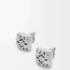 Aretes Anagram Bombé en plata esterlina Aretes Anagram Bombé en plata esterlina