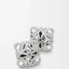 Aretes Anagram Bombé en plata esterlina Aretes Anagram Bombé en plata esterlina