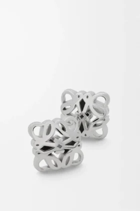 Aretes Anagram Bombé en plata esterlina