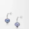Aretes Blueberry de plata esterlina y perla Aretes Blueberry de plata esterlina y perla