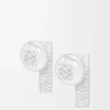 Aretes con tachuelas «Pebble» en plata esterlina y cristales