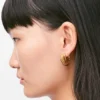 Aretes de aro apilados en plata esterlina Aretes de aro apilados en plata esterlina