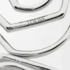 Aretes de aro apilados en plata esterlina Aretes de aro apilados en plata esterlina