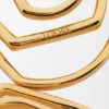 Aretes de aro apilados en plata esterlina Aretes de aro apilados en plata esterlina