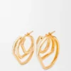 Aretes de aro apilados en plata esterlina y esmalte Aretes de aro apilados en plata esterlina y esmalte