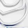Aretes de aro apilados en plata esterlina y esmalte Aretes de aro apilados en plata esterlina y esmalte