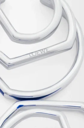 Aretes de aro apilados en plata esterlina y esmalte