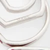 Aretes de aro apilados en plata esterlina y esmalte Aretes de aro apilados en plata esterlina y esmalte