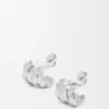 Aretes de aro pequeños «Nest» en plata esterlina y esmalte Aretes de aro pequeños «Nest» en plata esterlina y esmalte