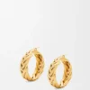 Aretes de aro trenzado en plata esterlina Aretes de aro trenzado en plata esterlina