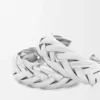Aretes de aro trenzado en plata esterlina Aretes de aro trenzado en plata esterlina