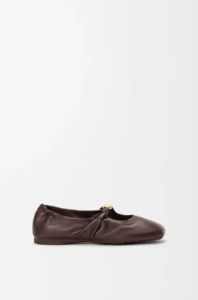 Bailarinas «Pebble Soft» en piel de cordero napa