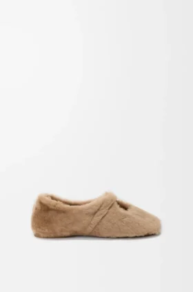Bailarinas suaves «Pebble» en piel de oveja
