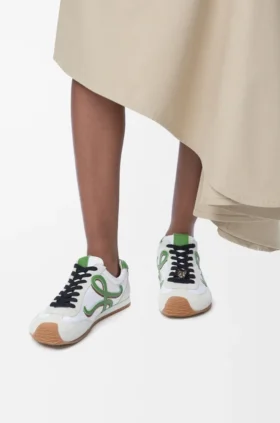 Ballet Runner 2.0 en nylon y piel de becerro