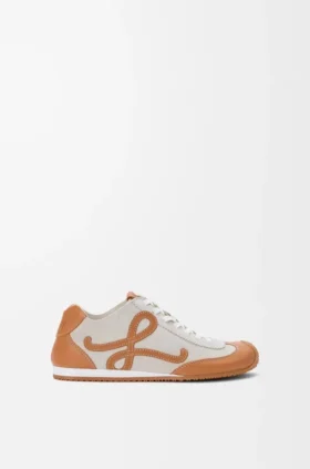 Ballet Runner 2.0 sin forro en piel de venado y piel de becerro curtida al vegetal