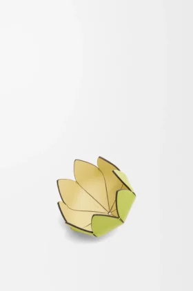 Bandeja pequeña para broches con diseño de cactus en piel de becerro suave