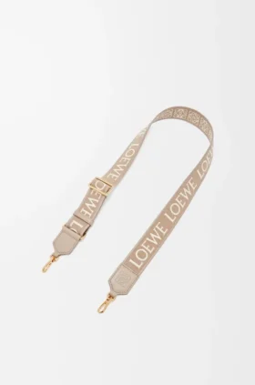 Bandolera Anagram Jacquard y piel de becerro