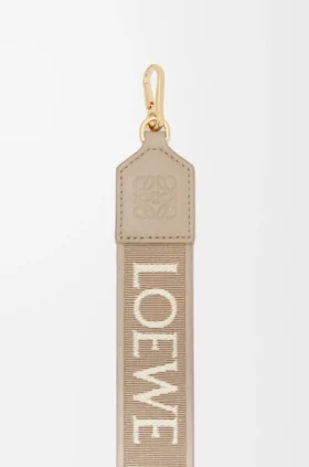 Bandolera Anagram Jacquard y piel de becerro