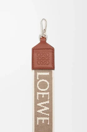 Bandolera Anagram Jacquard y piel de becerro