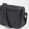 Bandolera Military XS en piel de becerro lisa y suave con jacquard Bandolera Military XS en piel de becerro lisa y suave con jacquard