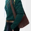 Bandolera Pebble mediana en nubuck granulado Bandolera Pebble mediana en nubuck granulado