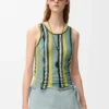 Blusa en mezcla de viscosa y algodón