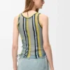 Blusa en mezcla de viscosa y algodón