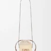 Bolsa cuadrada de palma de iraca y piel de becerro Bolsa cuadrada de palma de iraca y piel de becerro
