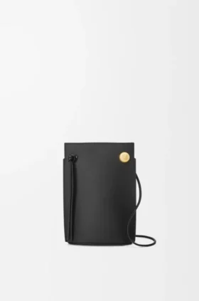 Bolsa para dados Pebble en piel de becerro clásica