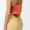 Bolsa «Rio» en piel de becerro clásica y rafia Bolsa «Rio» en piel de becerro clásica y rafia