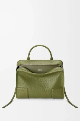 Bolso Amazona 180 grande en piel de avestruz