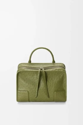 Bolso Amazona 180 grande en piel de avestruz
