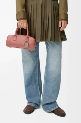 Bolso Amazona 23 Cropped en piel de becerro brillante