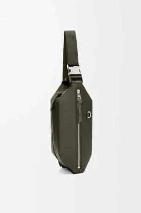 Bolso bandolera convertible en piel de becerro clásica