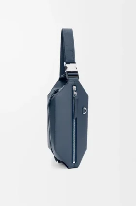 Bolso bandolera convertible en piel de becerro clásica