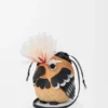 Bolso «Bird» de palma de iraca y piel de becerro Bolso «Bird» de palma de iraca y piel de becerro