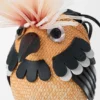 Bolso «Bird» de palma de iraca y piel de becerro Bolso «Bird» de palma de iraca y piel de becerro