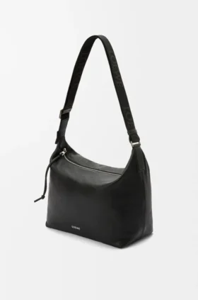 Bolso cruzado Cubi en piel de becerro granulada y flexible