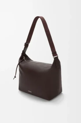 Bolso cruzado Cubi en piel de becerro granulada y flexible