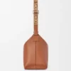 Bolso Cubi Crossbody en piel de becerro lisa y flexible con correa de jacquard Bolso Cubi Crossbody en piel de becerro lisa y flexible con correa de jacquard