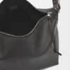 Bolso Cubi Crossbody en piel de becerro lisa y flexible con correa de jacquard Bolso Cubi Crossbody en piel de becerro lisa y flexible con correa de jacquard