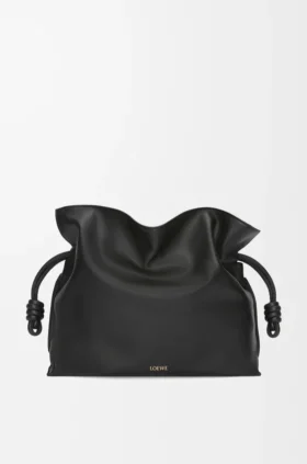 Bolso de mano Flamenco grande en piel de becerro napa