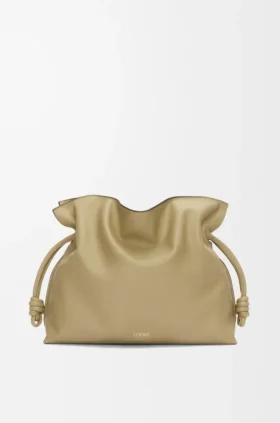 Bolso de mano Flamenco grande en piel de becerro napa